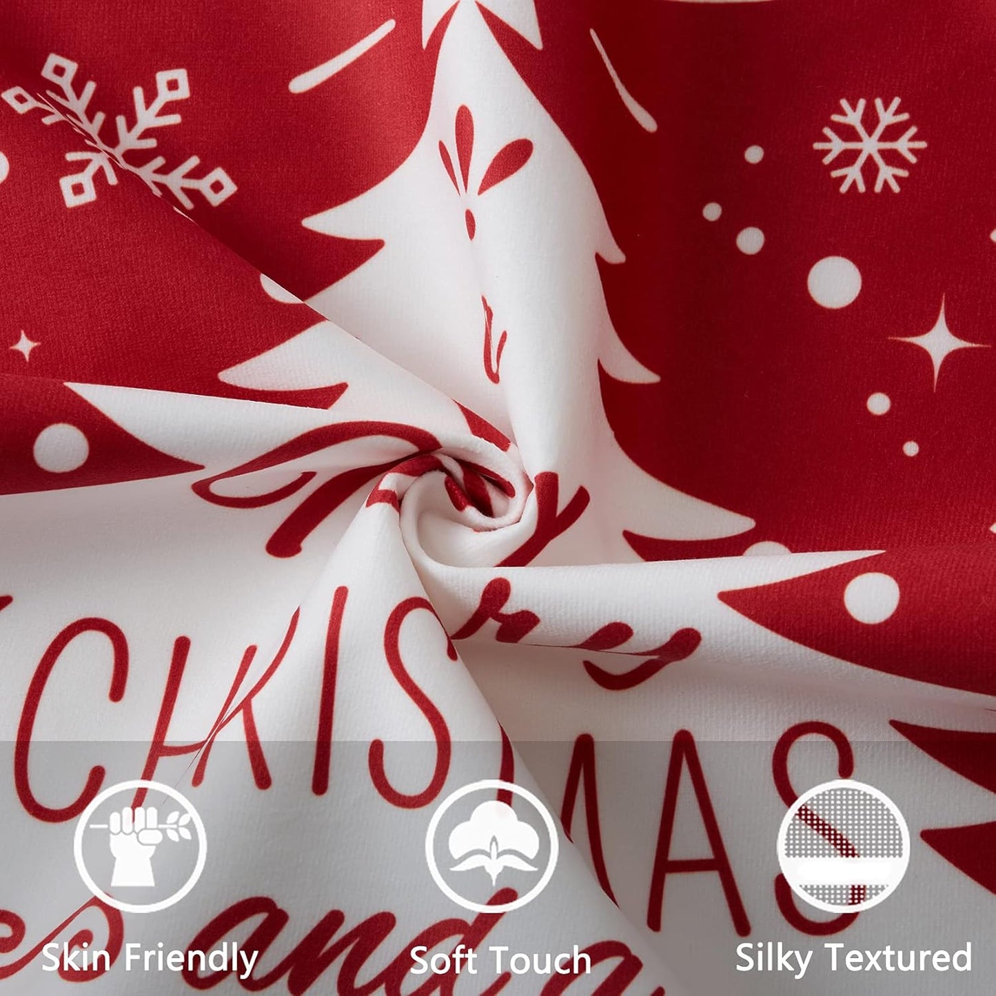 NANAN Christmas Pillow Covers 18x18 Inch Set of 4 Decorative Farmhouse Throw Pillow Covers Holiday Rustic Pillow Cases for Sofa Couch Home Decor Christmas Decorations Xmas Cushion Covers