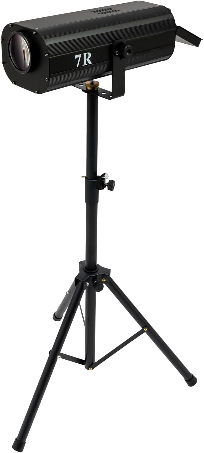 Follow Spotlight for Stage, 230W LED Spot Light DJ Lighting with Control Panel & Adjustable Stand, Spotlight Disco Ball Light for Party Theater Wedding Show, 5 Colors, 164.04ft