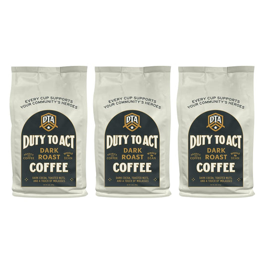Duty to Act Dark Roast Whole Coffee Beans, 2 lbs (Pack of 3)