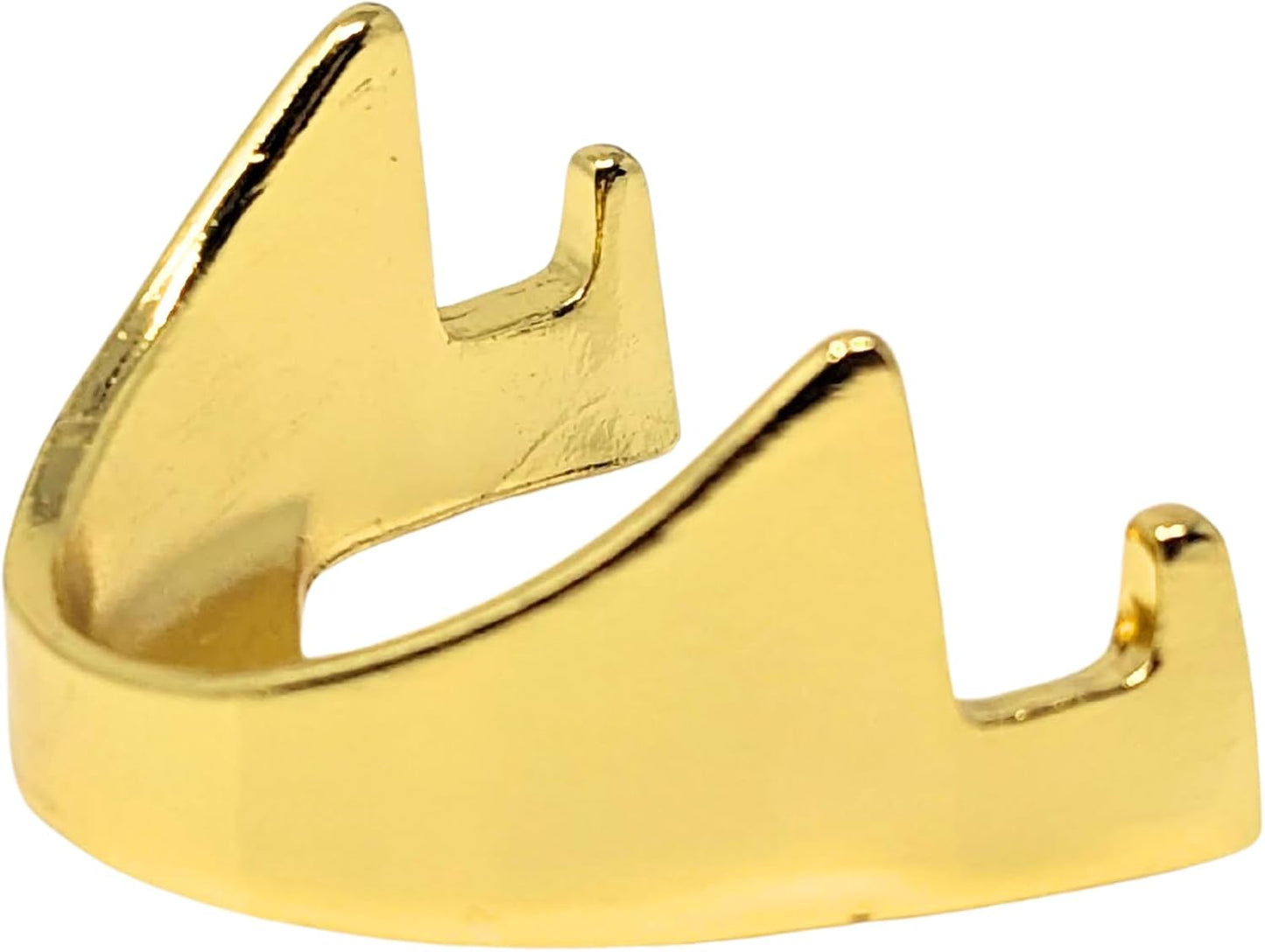 Military Challenge Coin Display Stand - Solid Metal with Anodized Finish - US Vet. Business (Gold Two-Pack)