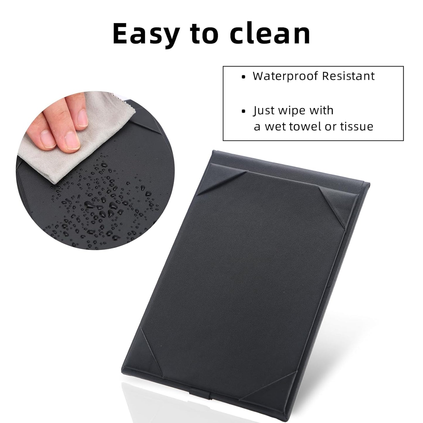 Menu Covers - Set of 10 Double-Sided Table Tent Cards for Restaurant, Dinner Party, and Bar Menus - Includes Bill Holder and Reserved Seating Signs - Easy to Clean and Foldable (20, 5 * 7)