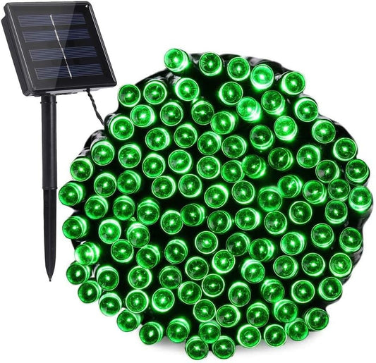 Toodour Solar Christmas Lights, 72ft 200 LED 8 Modes Outdoor Christmas String Lights, Waterproof Solar String Light for Xmas Tree, Fence, Holiday, Party, Balcony, Outdoo Xmas Decorations - Green